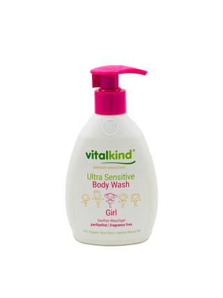 VITALKIND Girl Ultra Sensitive Body Wash, 200 ml