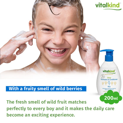 VITALKIND Boy Shampoo & Conditioner Shiny