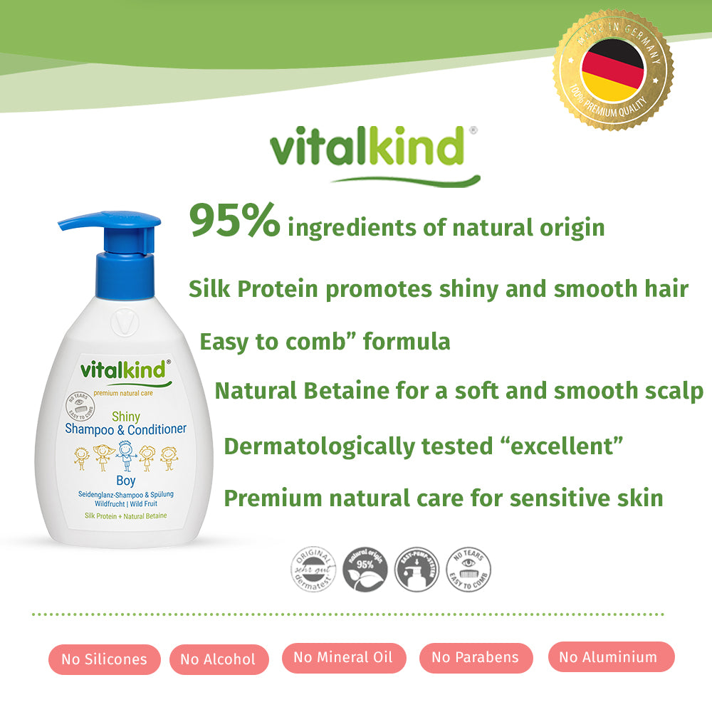 VITALKIND Boy Shampoo & Conditioner Shiny