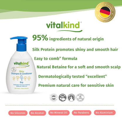 VITALKIND Boy Shampoo & Conditioner Shiny