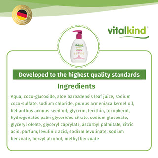 VITALKIND Girl Sensitive Face Wash, 200 ml