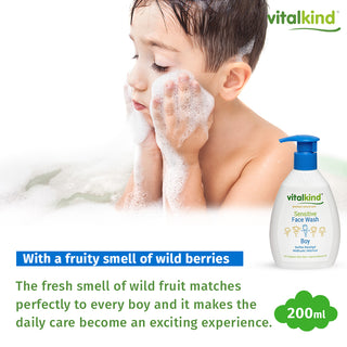 VITALKIND Boy Sensitive Face Wash, 200 ml