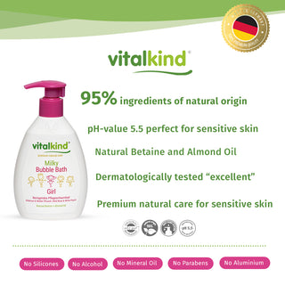 VITALKIND Girl Milky Bubble Bath, 200 ml