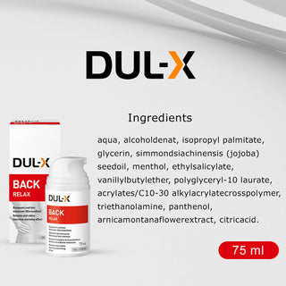 DUL-X Back Relax Gel-Crème, 75 ml