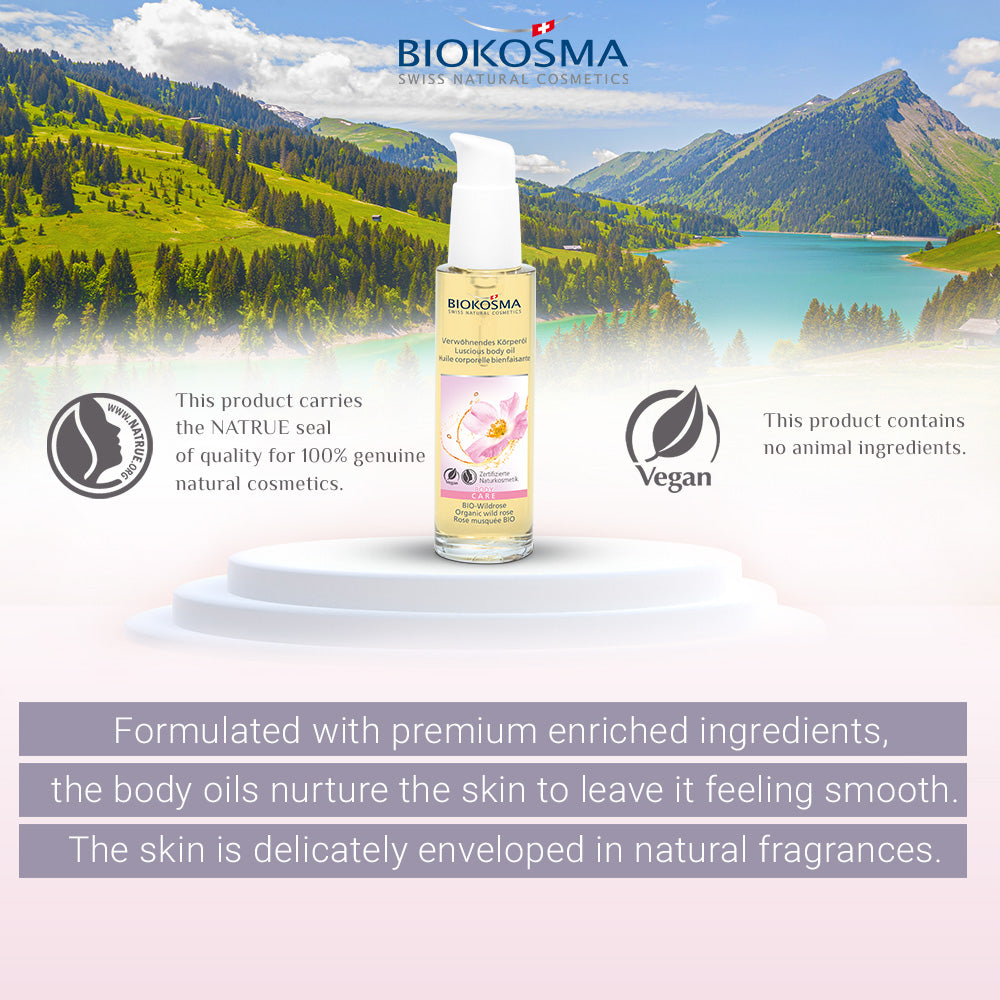 BIOKOSMA Body Oil Organic Wild Rose