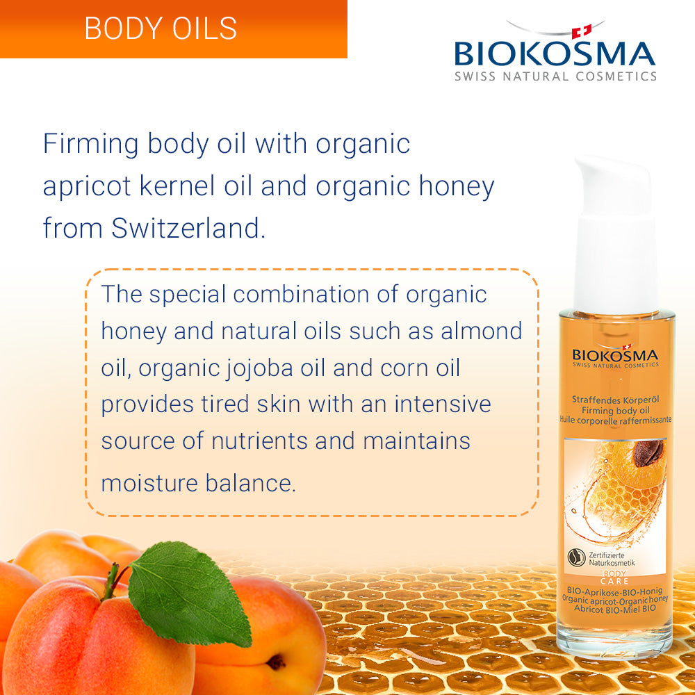 BIOKOSMA Body Oil Organic Apricot-Organic Honey