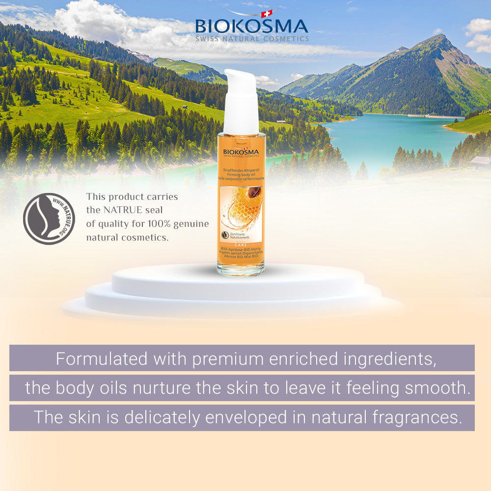 BIOKOSMA Body Oil Organic Apricot-Organic Honey