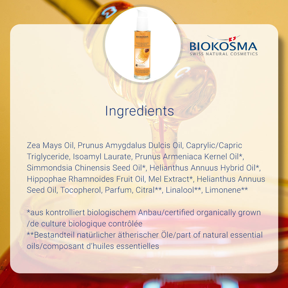 BIOKOSMA Body Oil Organic Apricot-Organic Honey