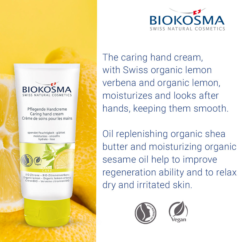 BIOKOSMA Caring Hand Cream Organic Lemon/Lemon Verbena