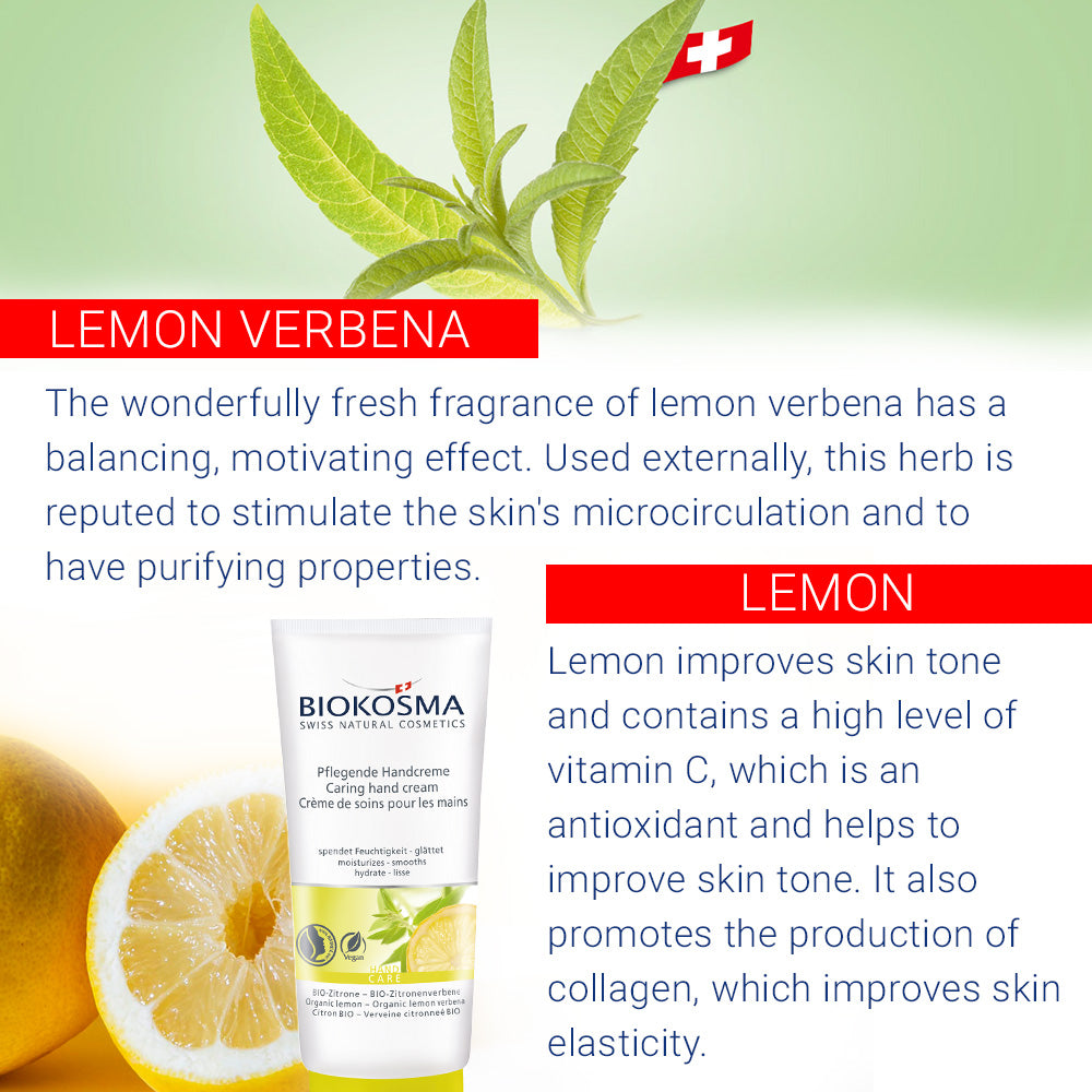 BIOKOSMA Caring Hand Cream Organic Lemon/Lemon Verbena