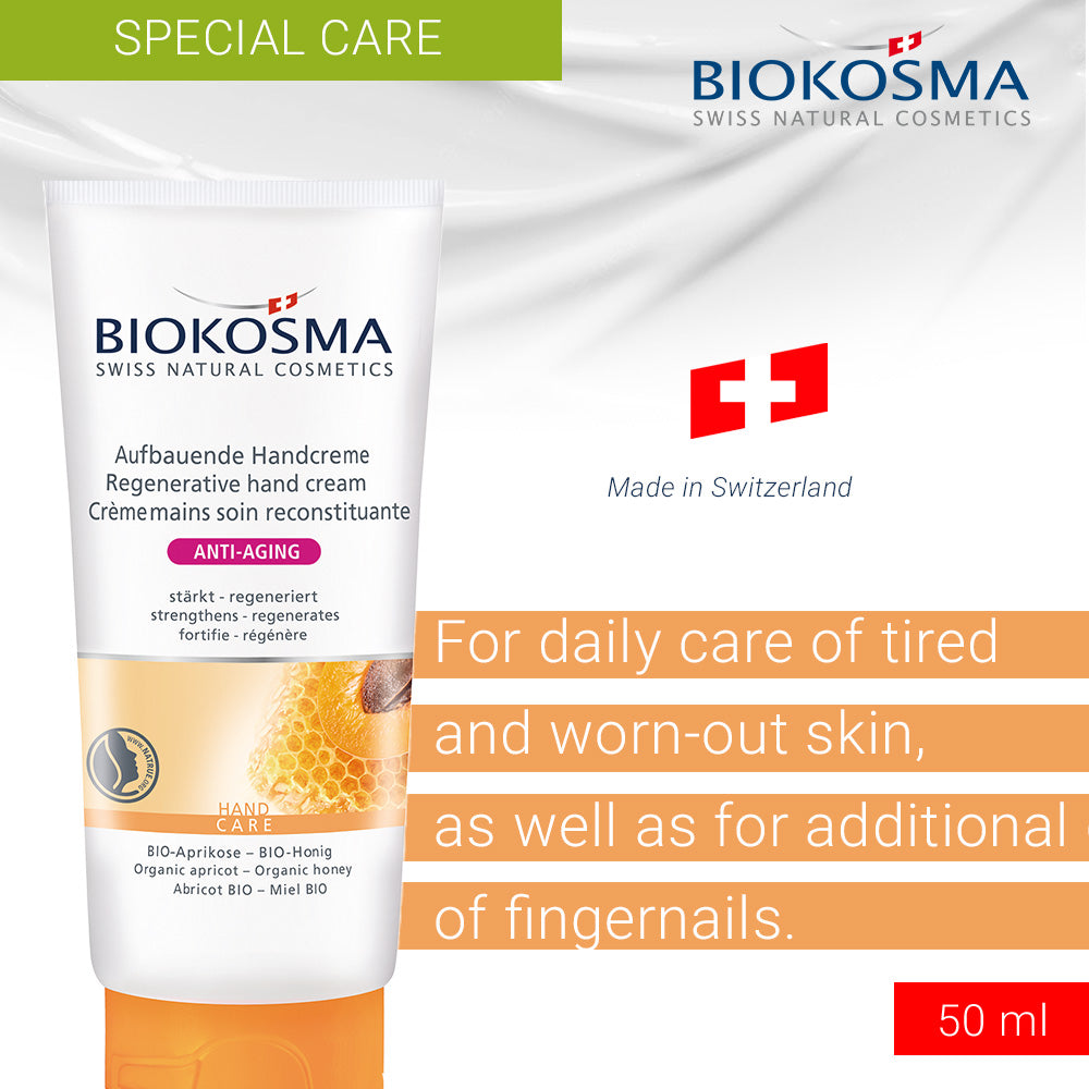 BIOKOSMA Regenerative hang cream organic apricot/honey