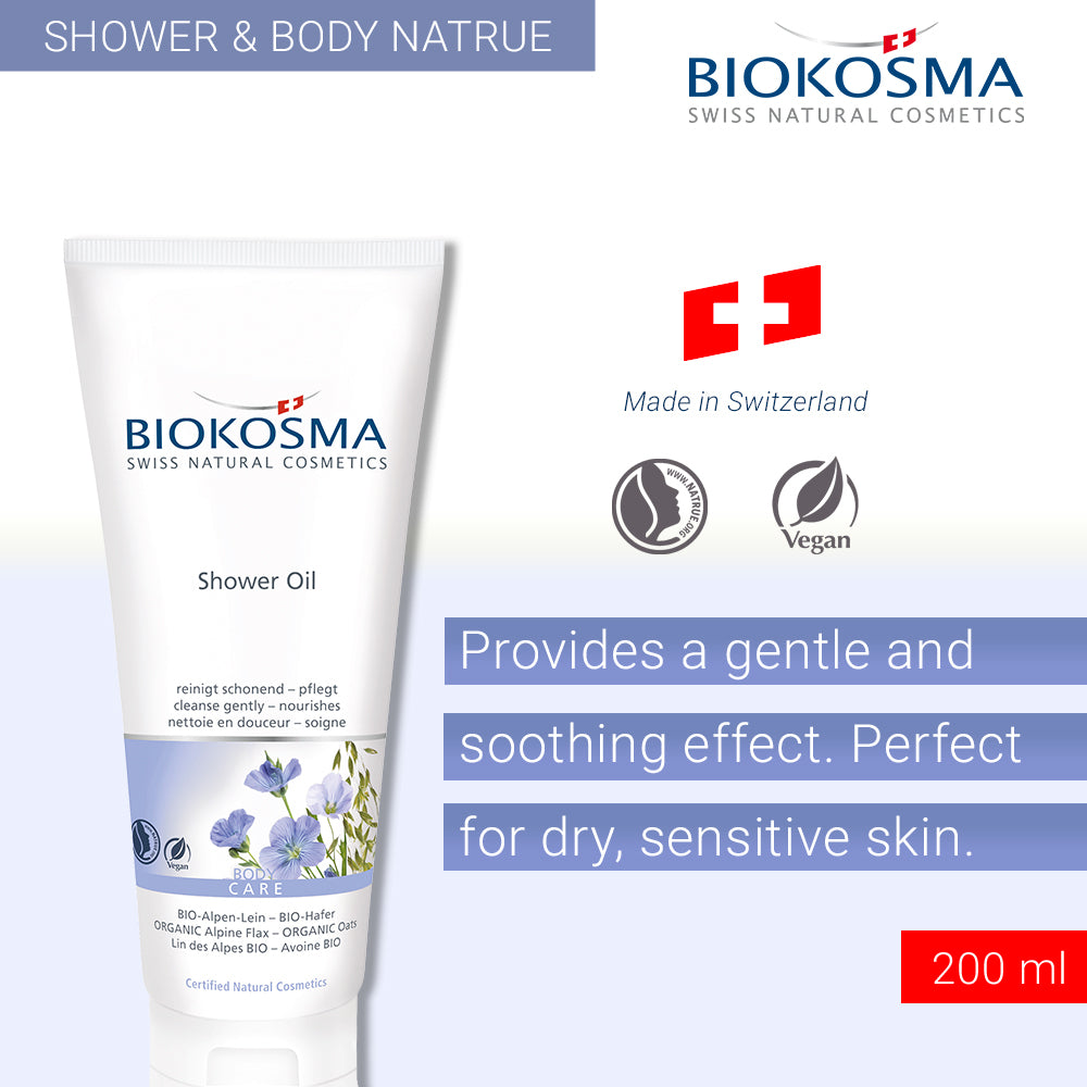 BIOKOSMA Shower Oil Alpine Flax