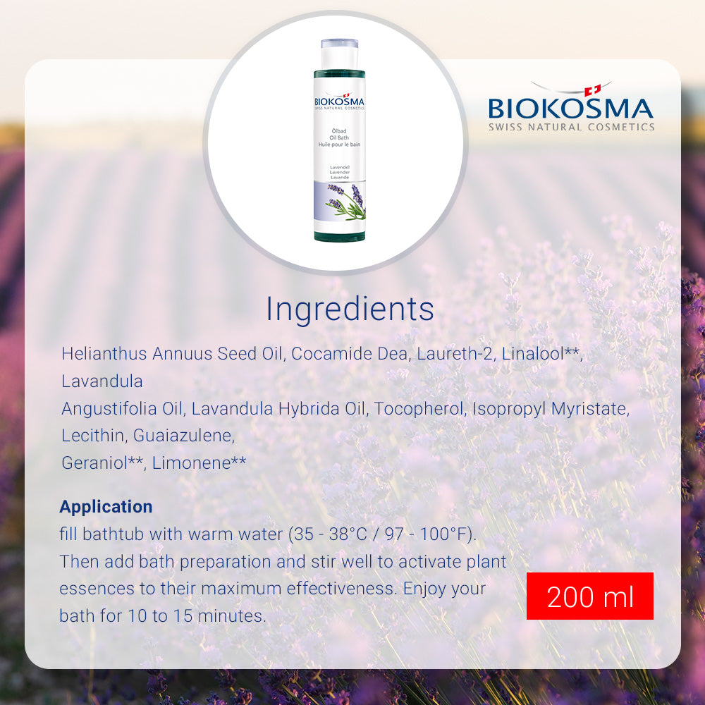 BIOKOSMA Oil bath lavender