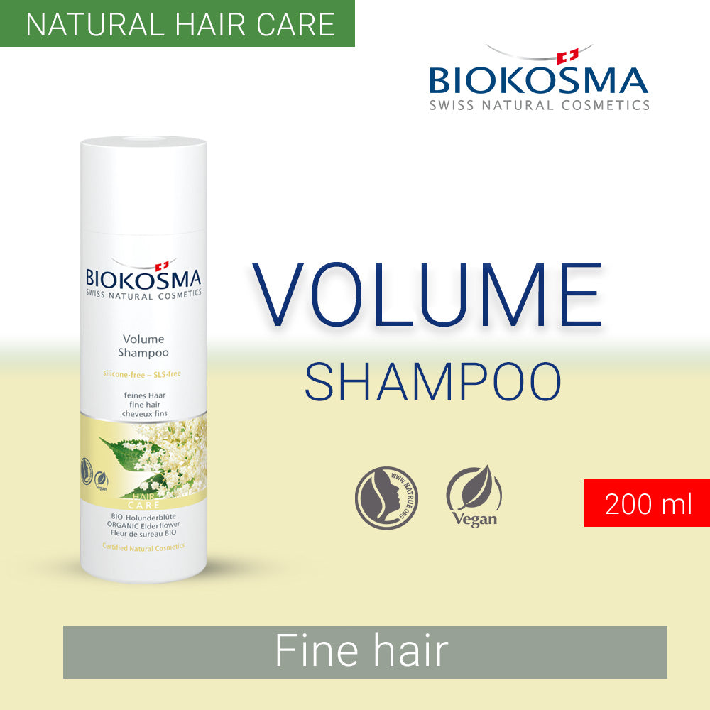 BIOKOSMA Volume Shampoo with Organic Elderberry Blossoms