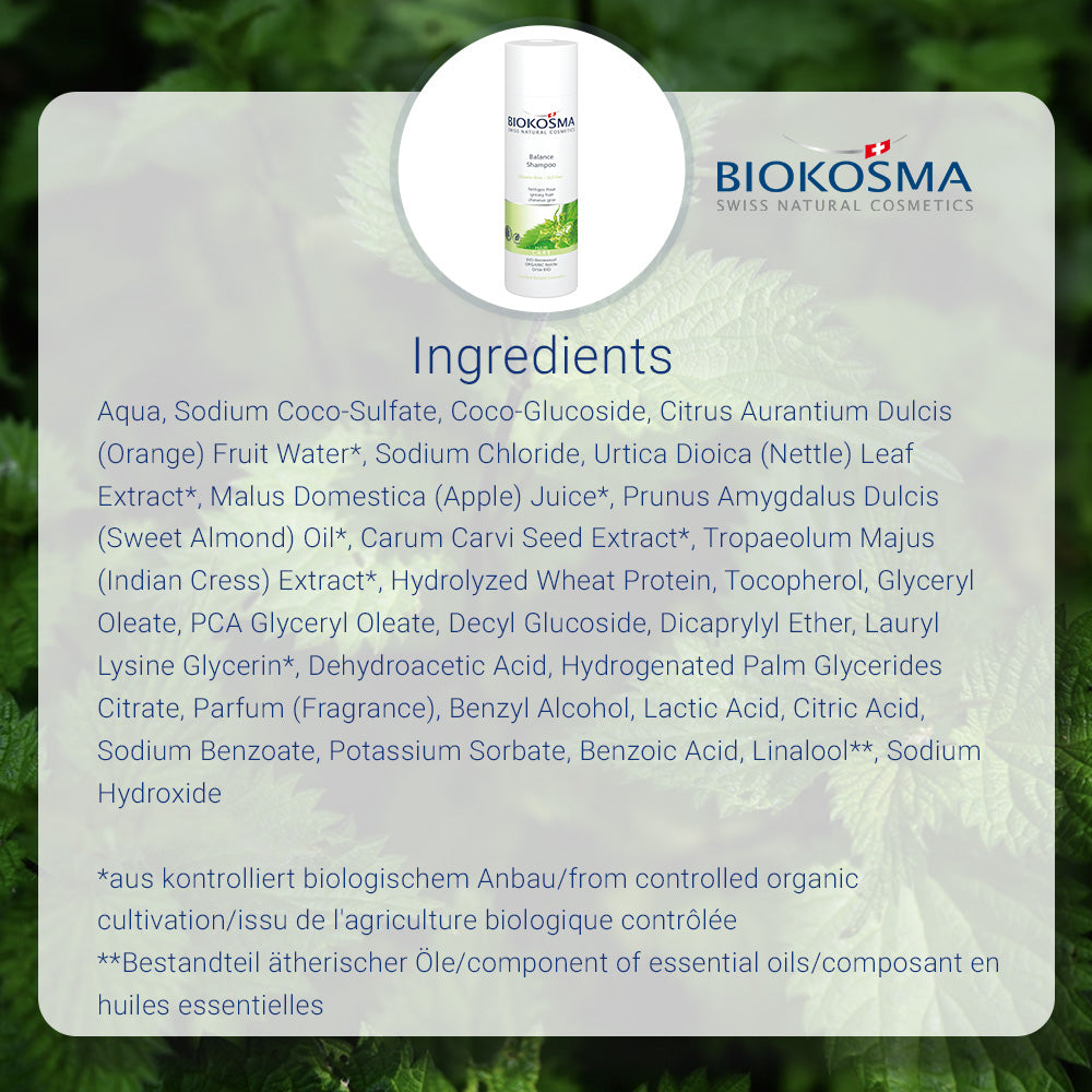 BIOKOSMA Shampoo balance nettle