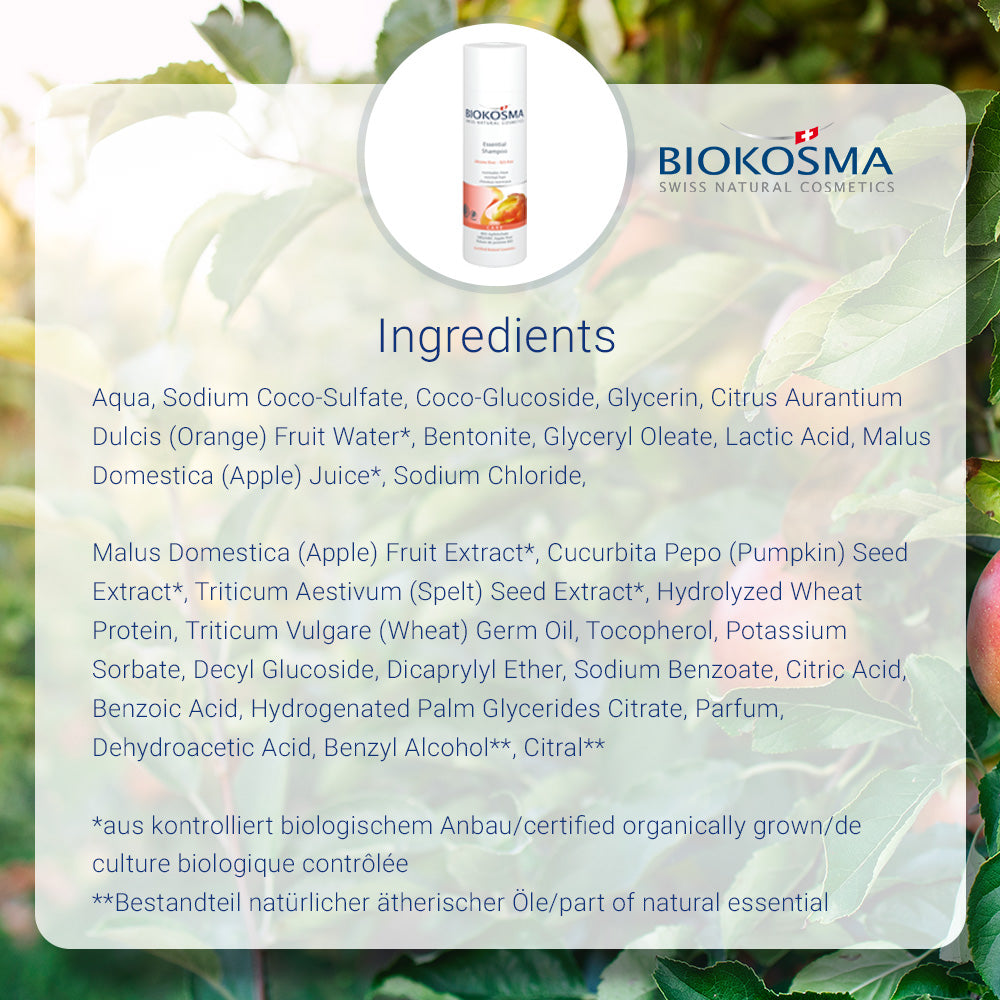 BIOKOSMA Shampoo Essential Apple peel