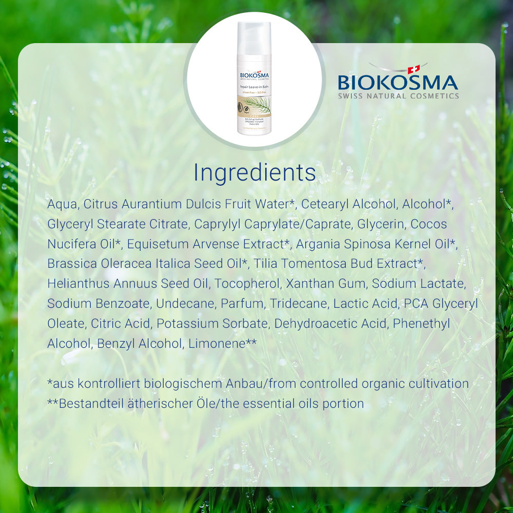 BIOKOSMA Repair leave in balm organic horsetail