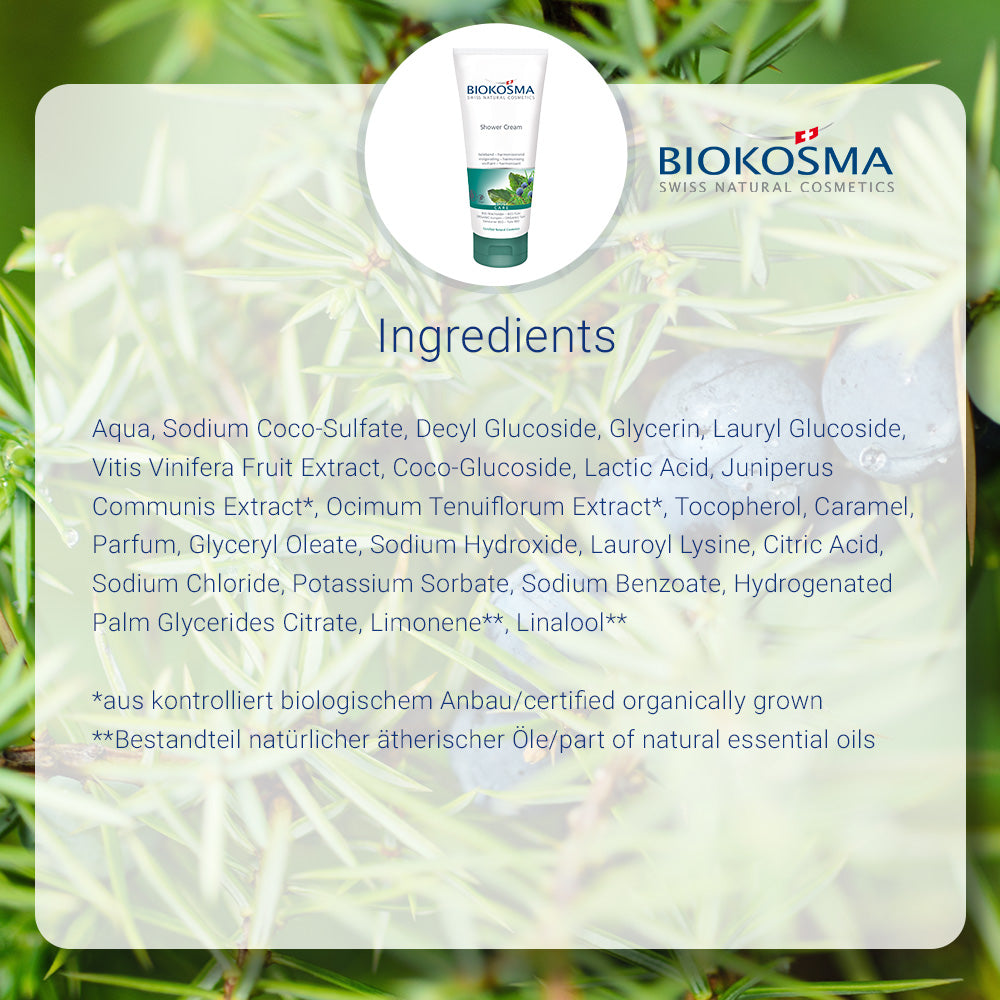 BIOKOSMA Shower Cream Juniper