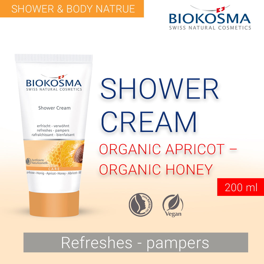 BIOKOSMA Shower cream apricot honey