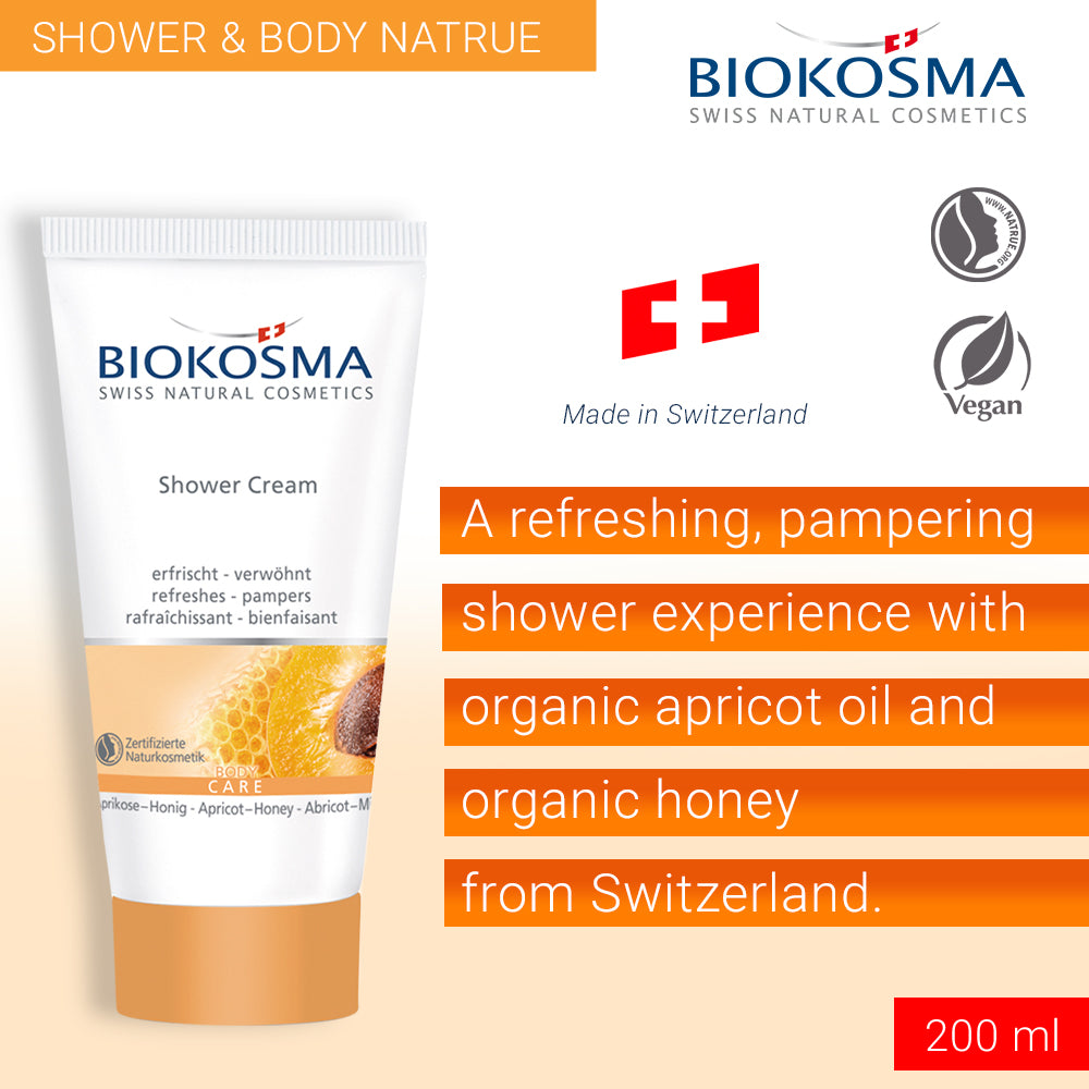 BIOKOSMA Shower cream apricot honey