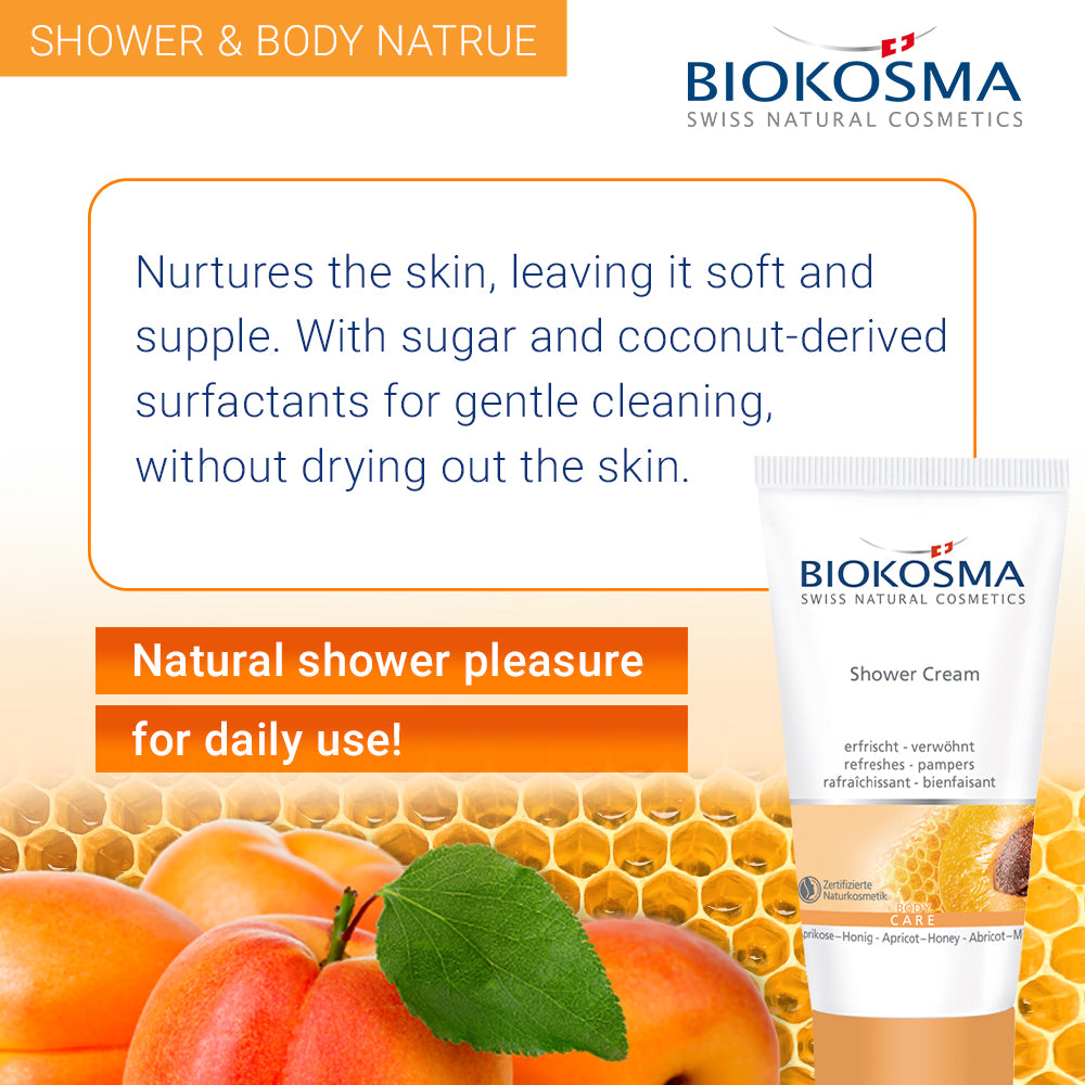 BIOKOSMA Shower cream apricot honey