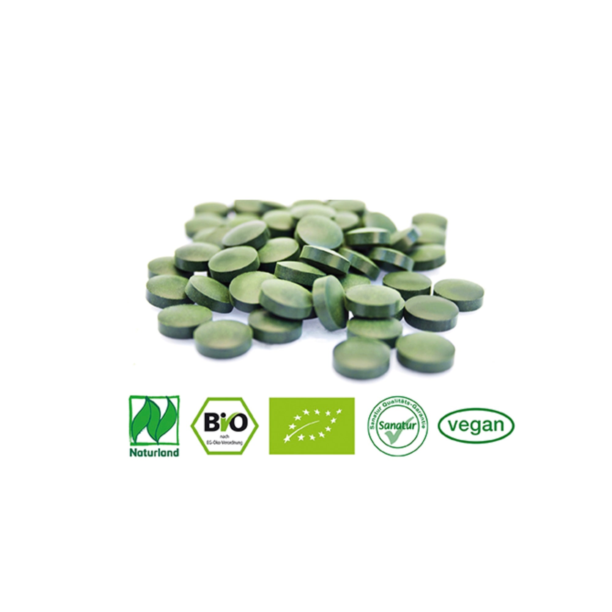 BioSpirulina & BioChlorella Sanatur Naturland approx. 750 tablets = 300 g