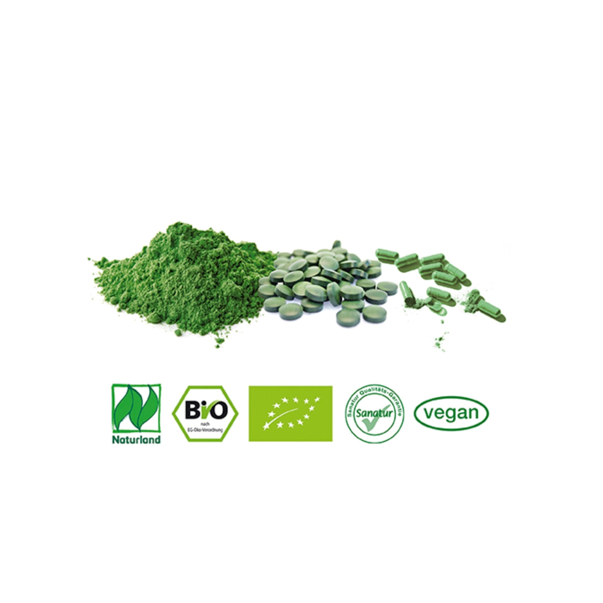 BioSpirulina VITALITY & IMMUNE SYSTEM Sanatur Naturland approx. 750 tablets = 300 g