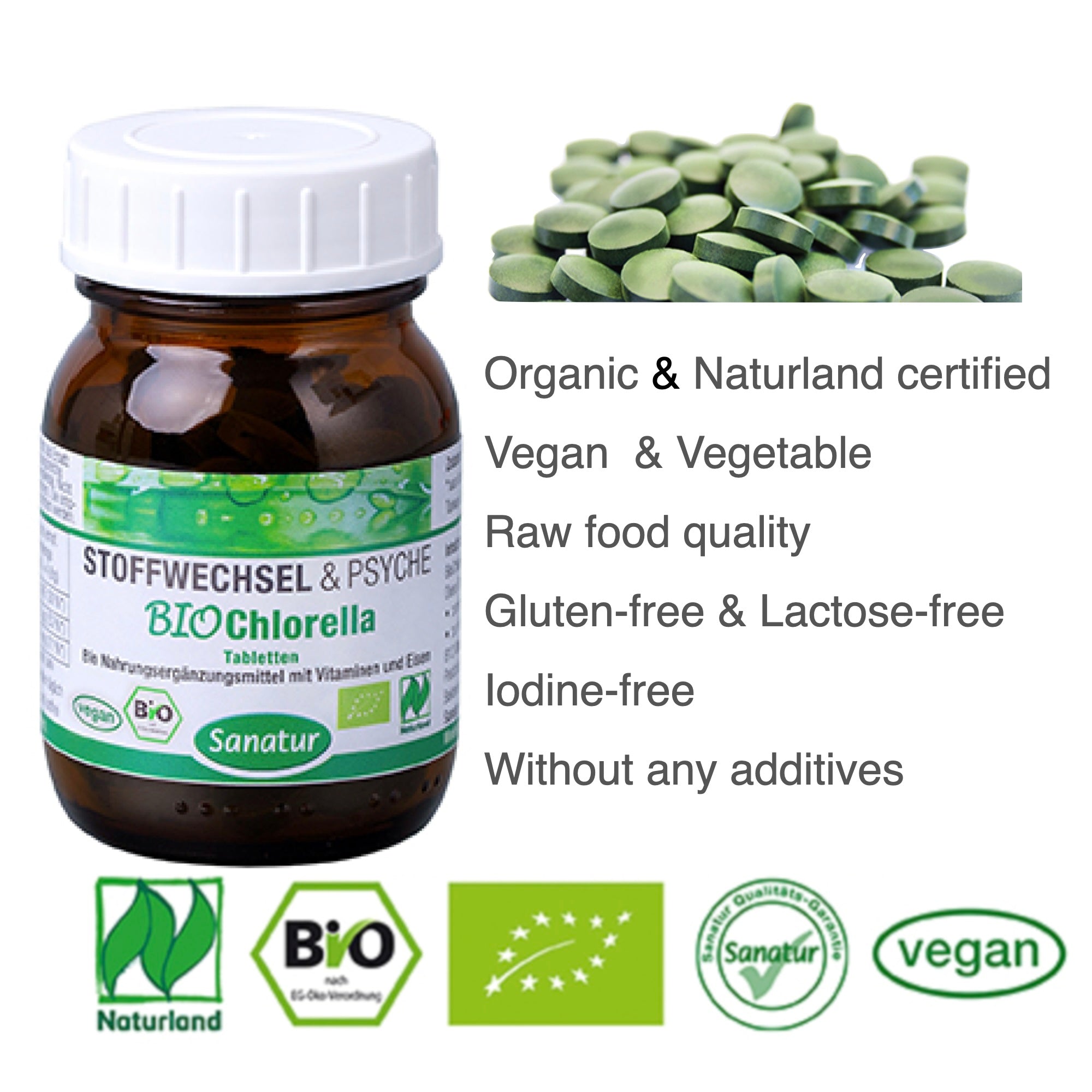 BioClorella Naturland 100 tablets