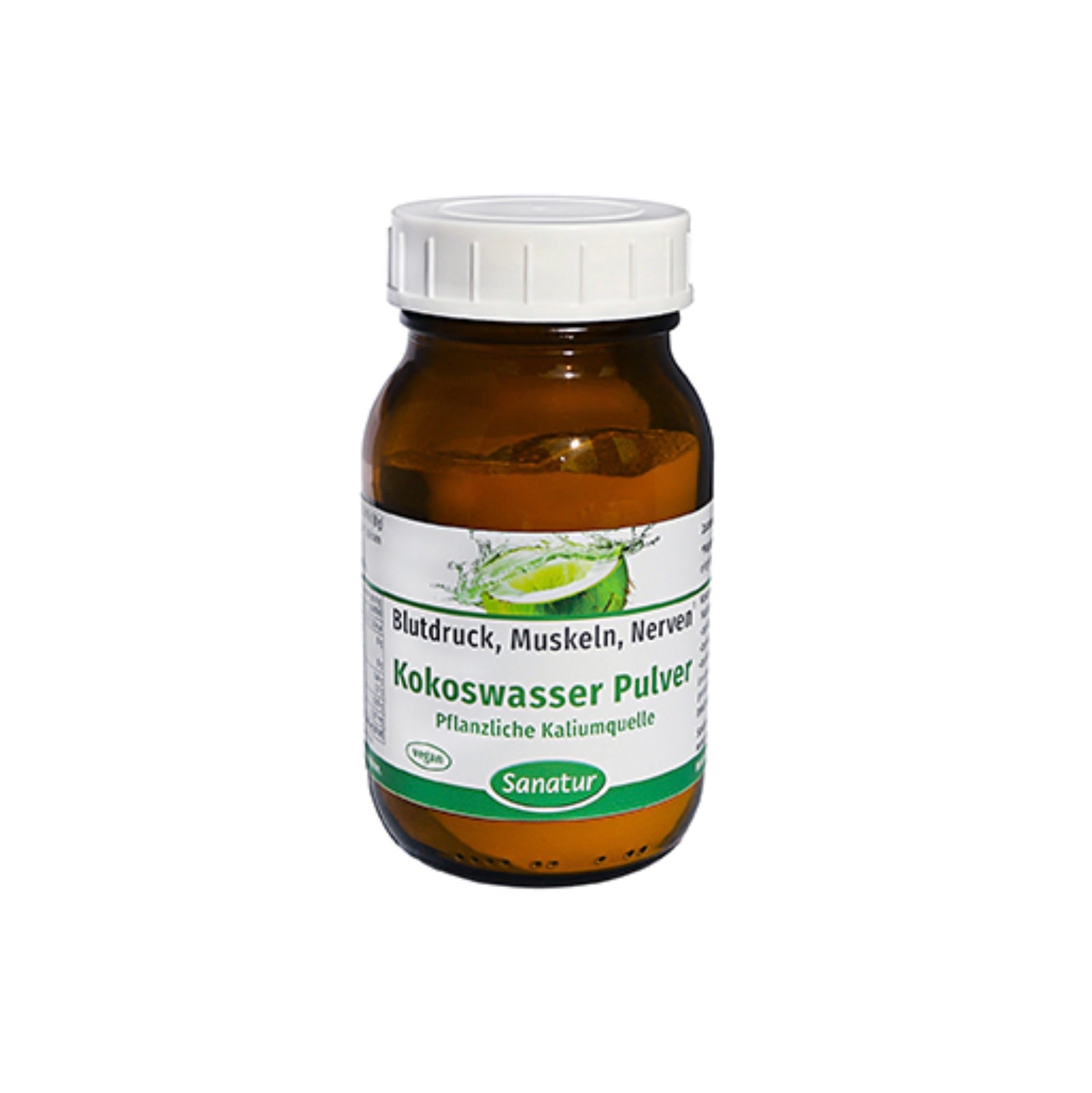 Coconut water powder BLOOD PRESSURE, NERVES, MUSCLES  Sanatur,  180 g Powder