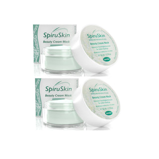SpiruSkin Beauty Cream Mask RICH & SOOTHINGE for sensitive, dry skin 50 ml jar Set x2