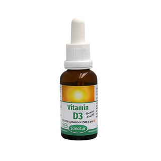 Vitamin D3 Oil 100% from  plants, IMMUNE SYSTEM, Sanatur, 30 ml