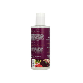 A bottle of hair color developer (oxidizer) shown from the back, featuring a deep burgundy label with white text and a white cap, on a solid white background.