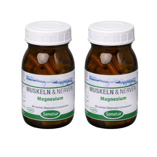 Magnesium, MUSCLES & NERVES,  capsules 180 capsules (99 g), Sanatur Set x2