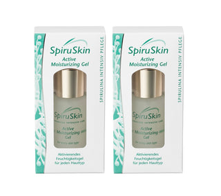 SpiruSkin Active Moisturizing Gel ACTIVATING & MOISTURIZING 30 ml pump bottle Set x2