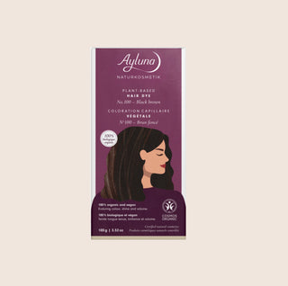 Ayluna Black Brown Herbal Hair Color No. 100