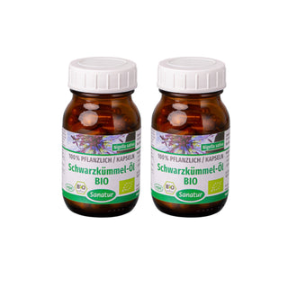 Black cumin oil, BIO 60 capsules (34 g) Sanatur Set x2