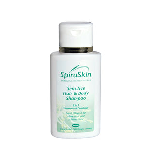 SpiruSkin Sensitive Hair & Body Shampoo 200 ml bottle