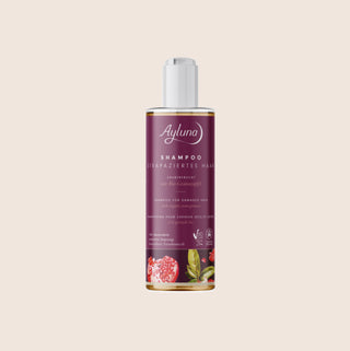 Ayluna Shampoo for damaged hair with organic pomegranate