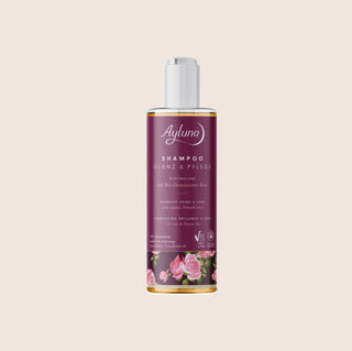 Ayluna Shampoo Shine & Care with organic Damask roses