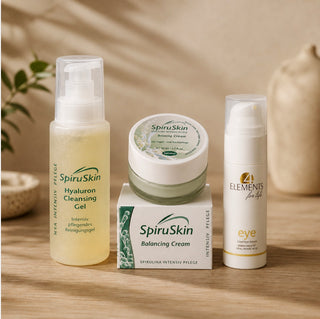 Hyaluronic Acid Skincare Set – Cleansing Gel, Balancing Cream & Eye Serum | 240 ml