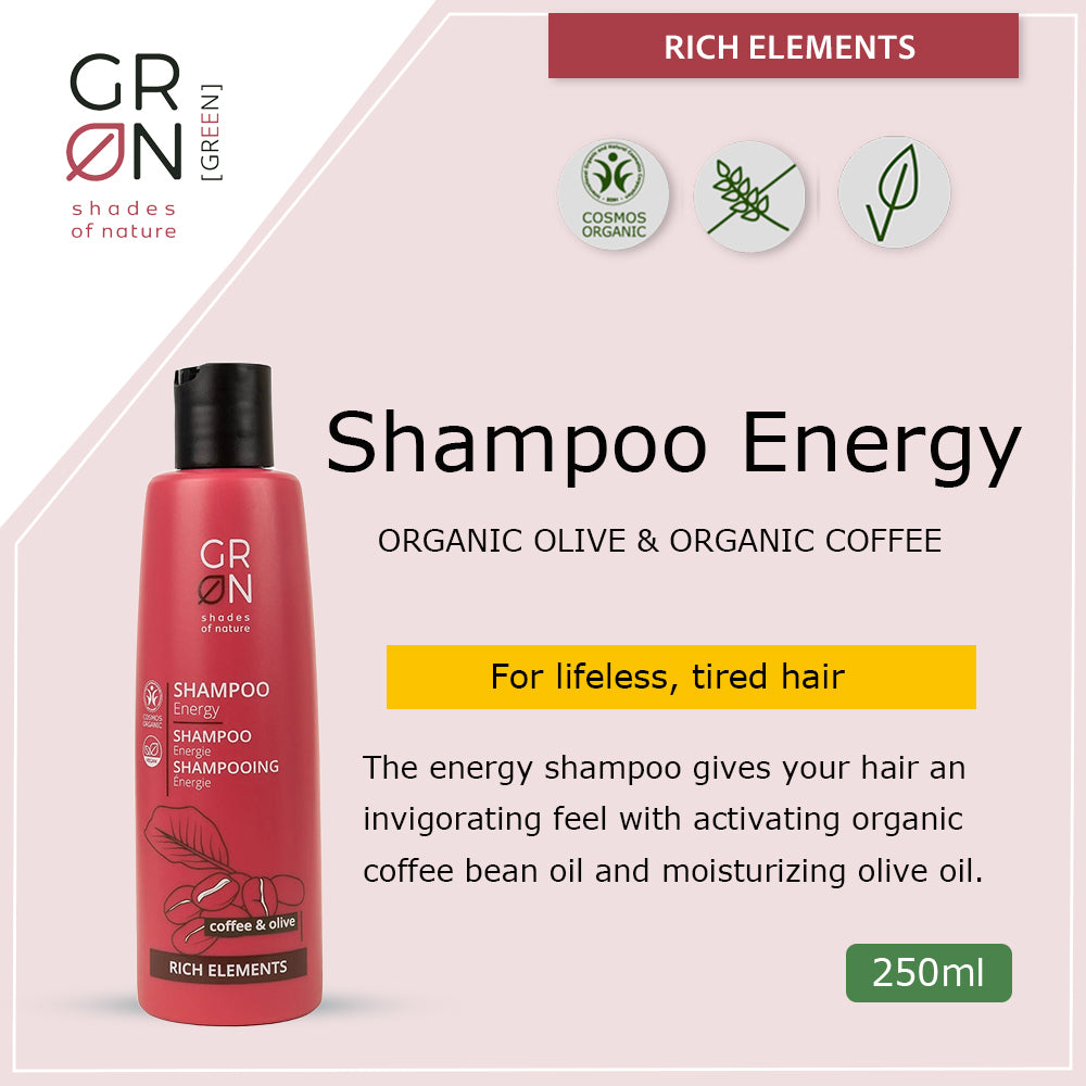 GRN Energy Shampoo Coffee & Olive