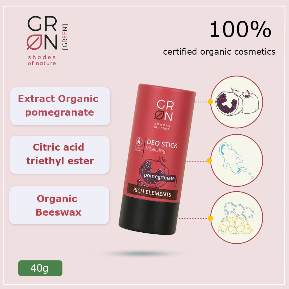 GRN Deo Stick Vitalising Pomegranate