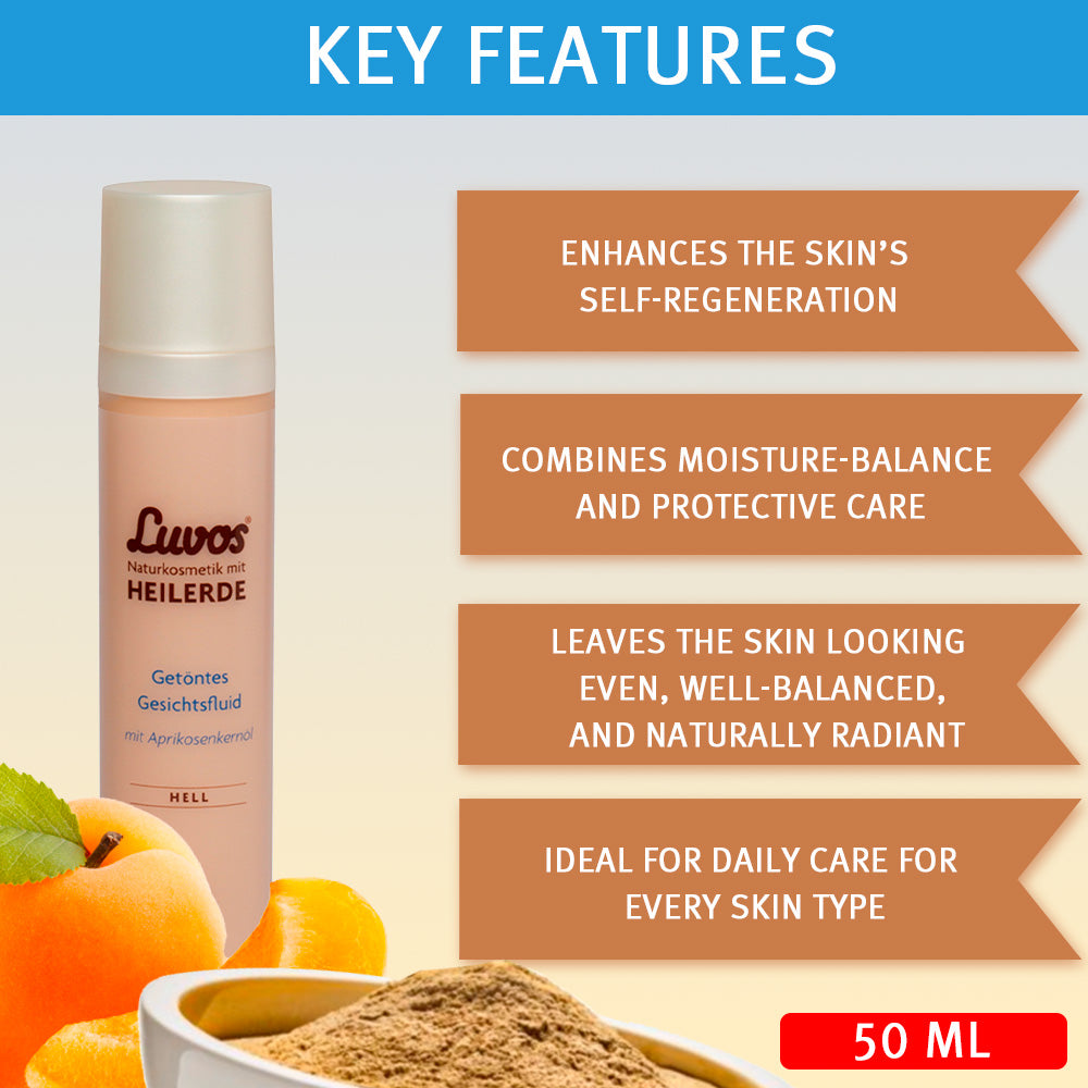 Luvos Tinted Facial Fluid, light