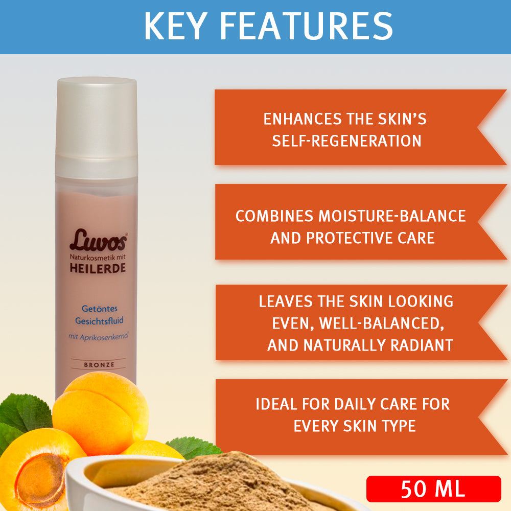 Luvos Tinted Facial Fluid, bronze