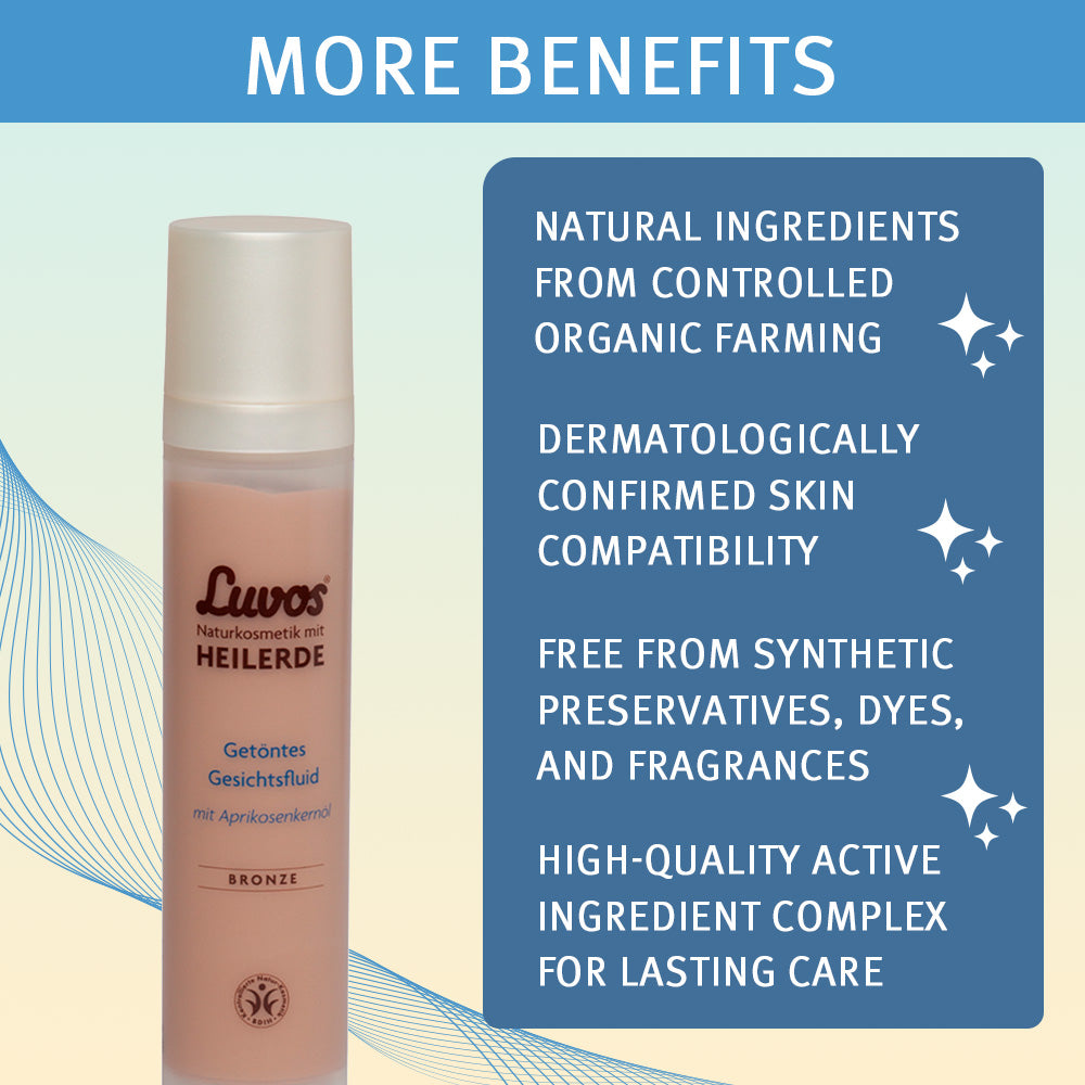 Luvos Tinted Facial Fluid, bronze