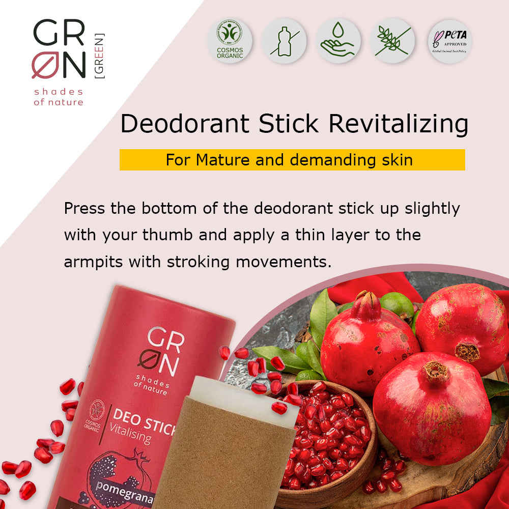 GRN Deo Stick Vitalising Pomegranate