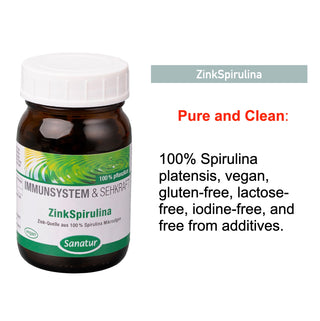 ZinkSpirulina, IMMUNE SYSTEM & VISION, Sanatur 250 tablets (100 g)