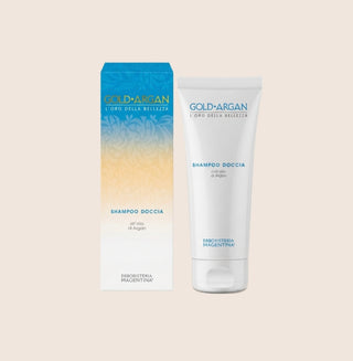 Shower gel and organic Shampoo Gold Argan 200ml, Erboristeria Magentina