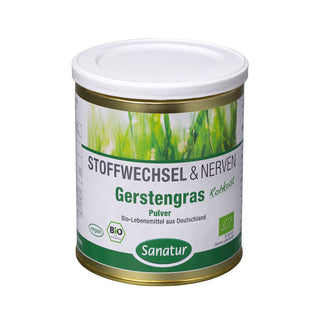 Barley grass ORGANIC, METABOLISM & NERVES, Sanatur 250 g Powder
