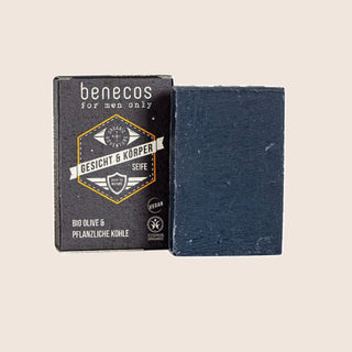 benecos for men only Face- & Body Soap, Cosmos Organic 75g